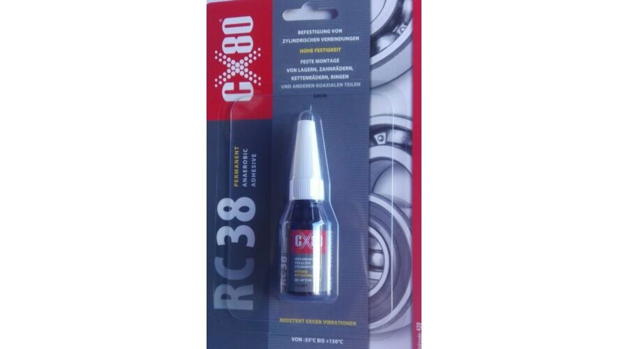 CX-80 RC-38 Csapágyrögzítő Ragasztó 10 ml Erős, Gyors Kötés termék fő termékképe