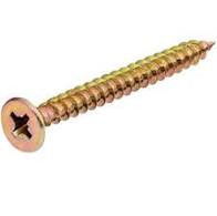 Süllyesztett fejű Faforgácslap Pozdorja csavar KH sárga horganyzott termék fő termékképe