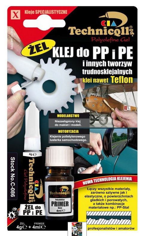 Technicoll Két Komponensű PP-PE Ragasztó 4g+4 ml termék fő termékképe