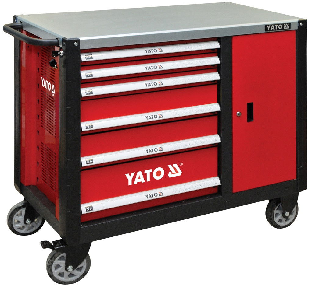 Yato YT-09002 Szerszámkocsi 6+1 fiókos (szélesített) termék fő termékképe
