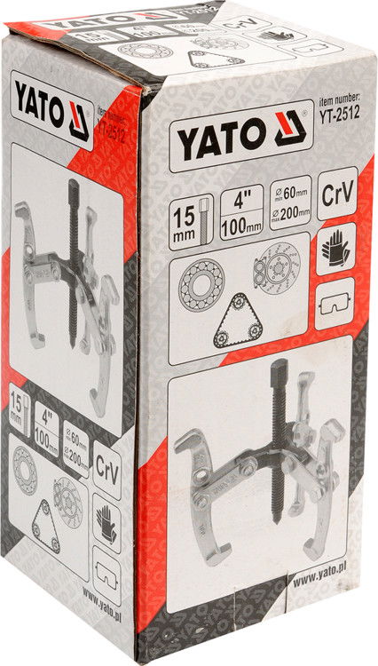 YATO Csapágylehúzó 3 körmös, 4"/100 mm (60-200 mm) termék fő termékképe