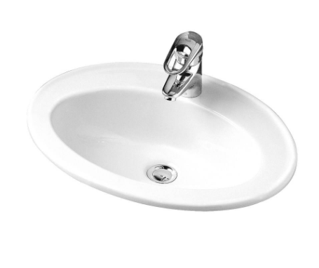 Alföldi 4171 R1 (easyplus) középen fúrt, 54x42cm-es beépíthető mosdó termék fő termékképe