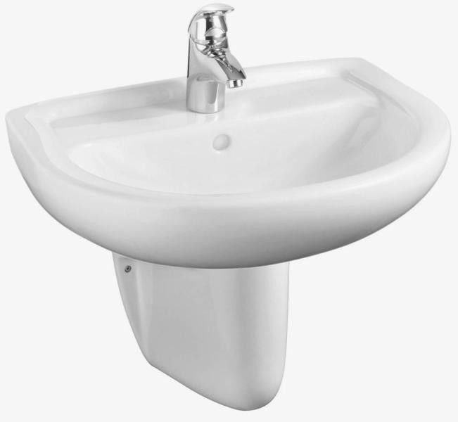 Alföldi 4191 R1 (easyplus) középen fúrt, 55x45cm-es mosdó termék fő termékképe