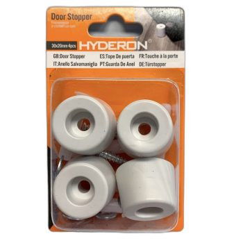 Ajtóütköző Gumi 30*20 mm Csavarral Fehér HS-30200 Szett 4 db termék fő termékképe