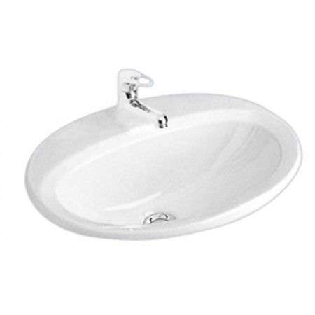 Alföldi 6006 középen fúrt 60x48cm-es beépíthető mosdó termék fő termékképe