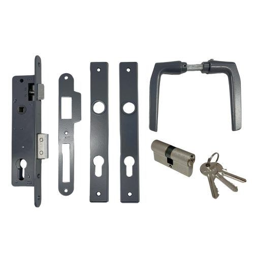 Anbo Portálzár Váltós ANTRACIT Szürke  4 cm + Betét + Kilincs + Cimke 1231 Szett termék fő termékképe