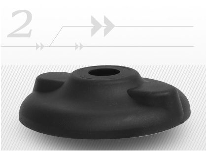 Önbeálló Gépláb Talp Műanyag Lefúrható termék fő termékképe