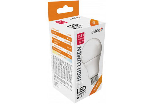 Avide Led Globe A60 14W E27 NW 4000K 1531 Lumen termék fő termékképe