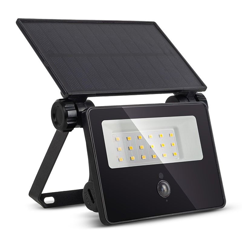 Avide Szolár LED Reflektor 4000K Cserélhető Akku, Kompakt Napelemes Mozgásérzékelő 700 Lumen Természetes Fehér termék fő termékképe