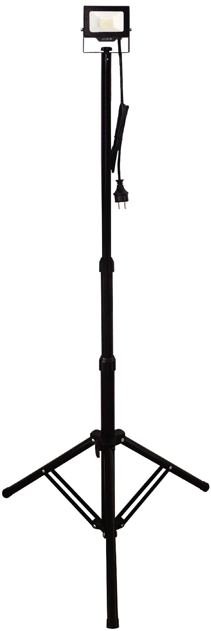 Avide LED Opál Reflektor Slim SMD 20W NW  4000K 1 Fej Tripoddal 2000 Lumen 1,5 m Kábel  IP65 termék fő termékképe