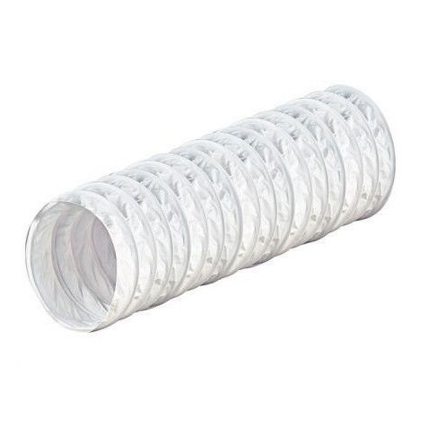 Awenta Légtechnikai Flexibilis Légcsatorna, PVC, Műanyag  Fehér, 100 mm / 1 m Cső termék fő termékképe