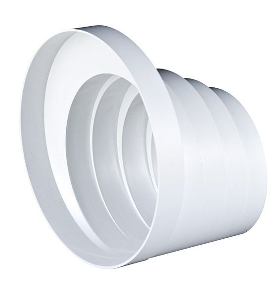 Awenta Légtechnikai műanyag lépcsős szűkítő idom NA150/125/120/110/100 termék fő termékképe