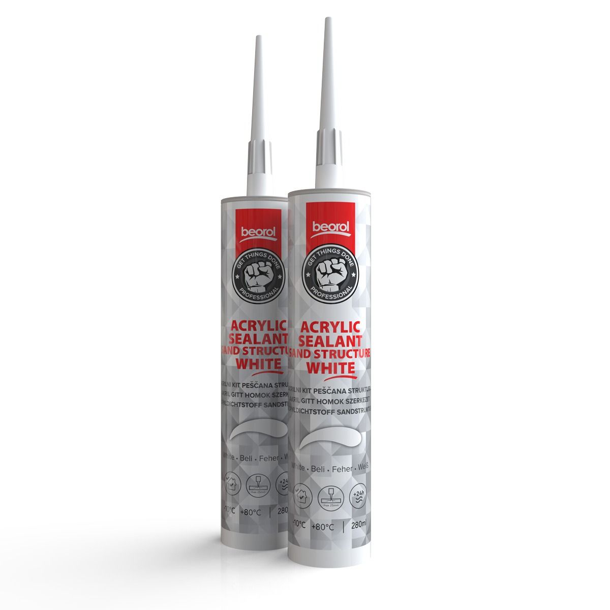 Beorol Akril Tömítőanyag Homokos Szerkezetű  280 ml termék fő termékképe
