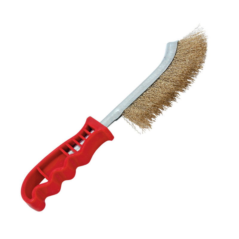 Beorol Drótkefe, Acél, Íves Egysoros, Műanyag Nyéllel termék fő termékképe