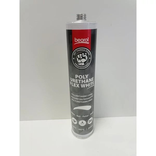Beorol "Flex" Poliuretán Csarnoktömítő 300 ml, Fehér  Ragasztó Rugalmas Egykomponensű termék fő termékképe