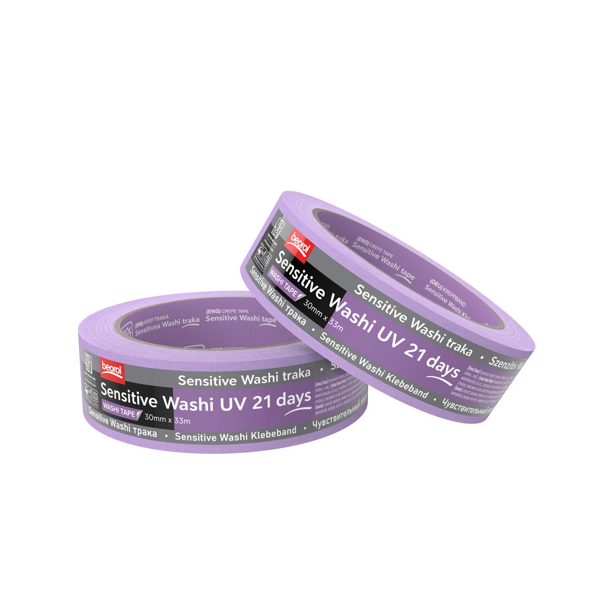 Beorol Washi Papír Sensitive Szalag 21 Napos UV Lila termék fő termékképe