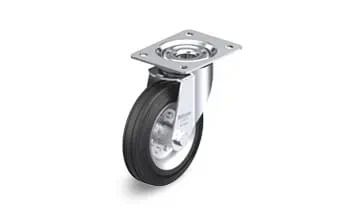 Blickle Kerék 160 mm Talpas Forgó Görgő Tömörgumi Fekete termék fő termékképe