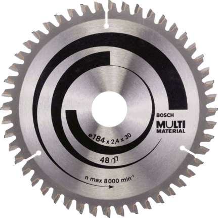 Bosch Pro Multi Material Keményfémlapkás Körfűrészlap Fához, Fémhez, Műanyaghoz termék fő termékképe