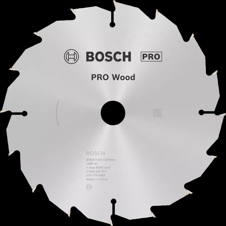 Bosch Pro Wood Keményfémlapkás Körfűrészlap Keményfához,  Puhafához termék fő termékképe