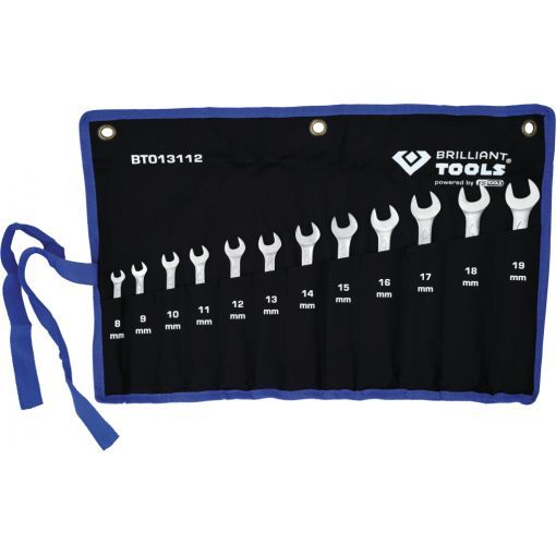 Brilliant Tools Csillag - Villáskulcs Készlet Racsnis  12 Részes 8-19 mm termék fő termékképe