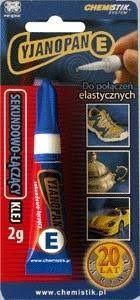 Chemistik Cyjanopan"E"  Pillanatragasztó, Folyékony  2 g Flexibilis,  Fémhez, Gumihoz, Műanyaghoz, Kerámiához, Üveghez termék fő termékképe