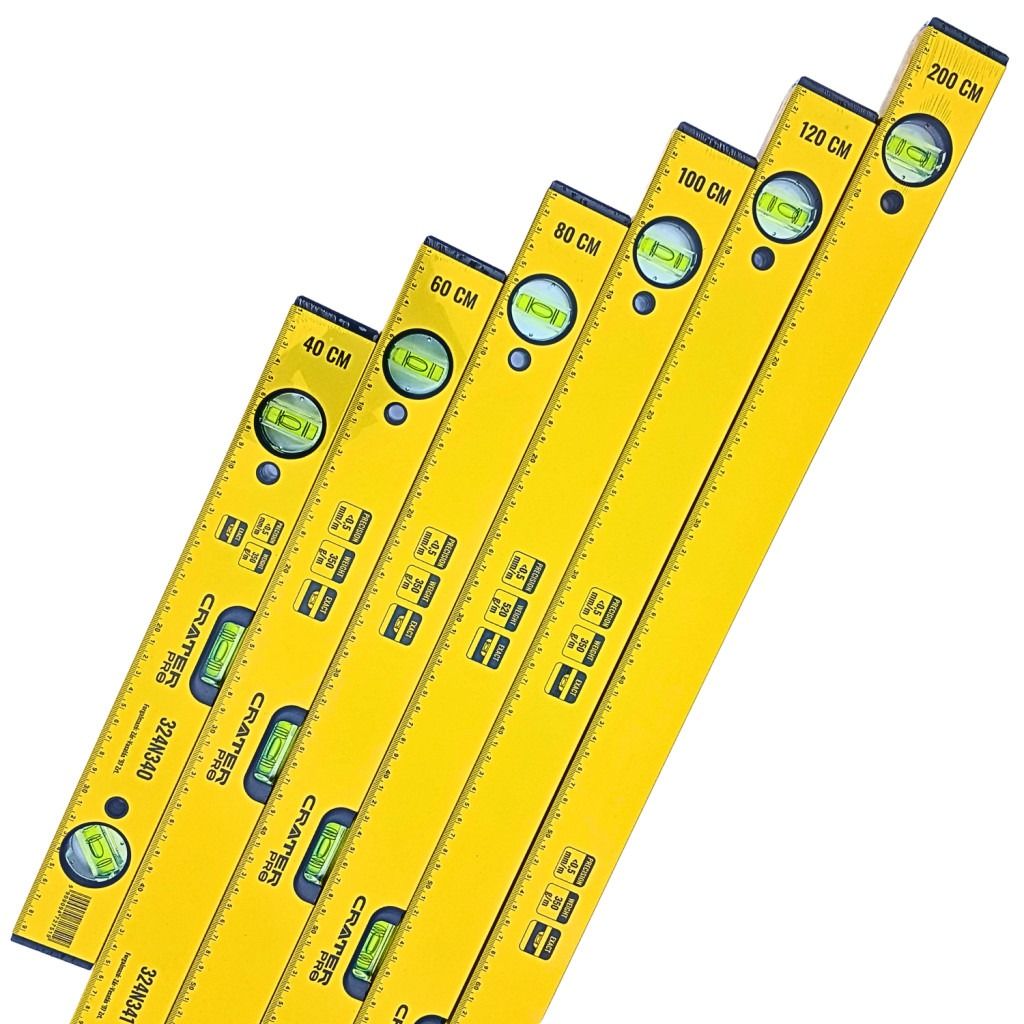 Crater Profi Vízmérték Sárga Alumínium 3 Libella 45° termék fő termékképe