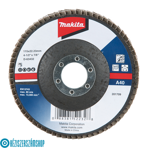 Makita Lamellás csiszoló fémhez Standard ⌀115 mm termék fő termékképe