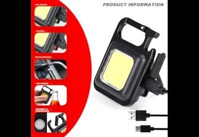 Dekton Újratölthető COB-LIGHT Kulcstartó Mágneses 500 Lumen USB termék fő termékképe