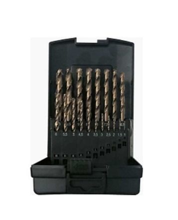 DEM Tools DIN338 Fém Csigafúró Normál HSS-Co 5% 25 db Készlet 1-13 mm  135° Műanyag Dobozban termék fő termékképe