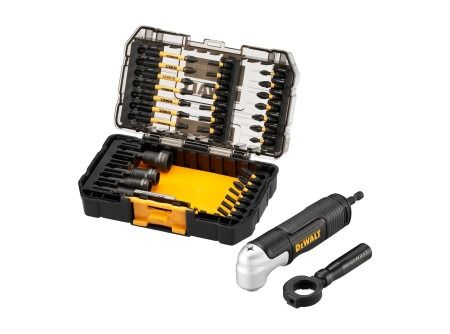 Dewalt FlexTorq  McLaren Bithegy Készlet + Sarokcsavarozó Adapter 33 Részes Műanyag Dobozban termék fő termékképe