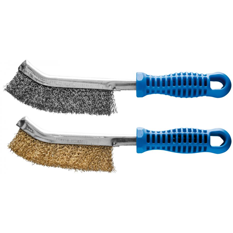 Univerzális Drótkefe Kézi Inox 260/0,3 mm Hullámos Egysoros Műanyag Nyél termék fő termékképe