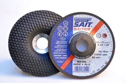 Sait SaiTris Flexibilis Csiszolótányér Csak Hozzávaló Támasztóval Acélhoz A2-höz Aluhoz 125 mm A36 termék fő termékképe