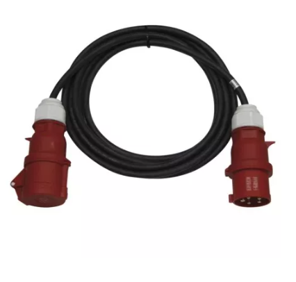 EMOS 3 fázisú kültéri hosszabbító 20 m / 1 aljzat / fekete / gumi / 400 V / 4 mm2 termék fő termékképe