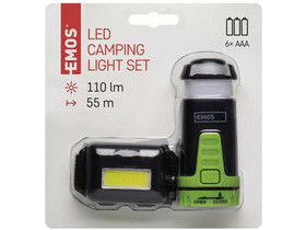 EMOS LED-es Fejlámpa+Mini Kempnglámpa COB LED-el termék fő termékképe