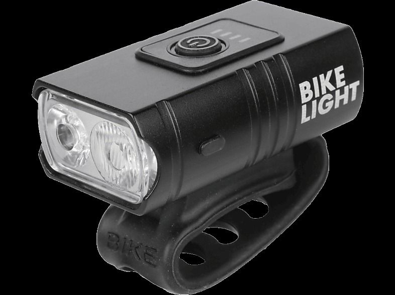 Entac Újratölthető LED Biciklilámpa  Alu 8W IP54 2*T6 7500K  550 Lumen Fekete termék fő termékképe