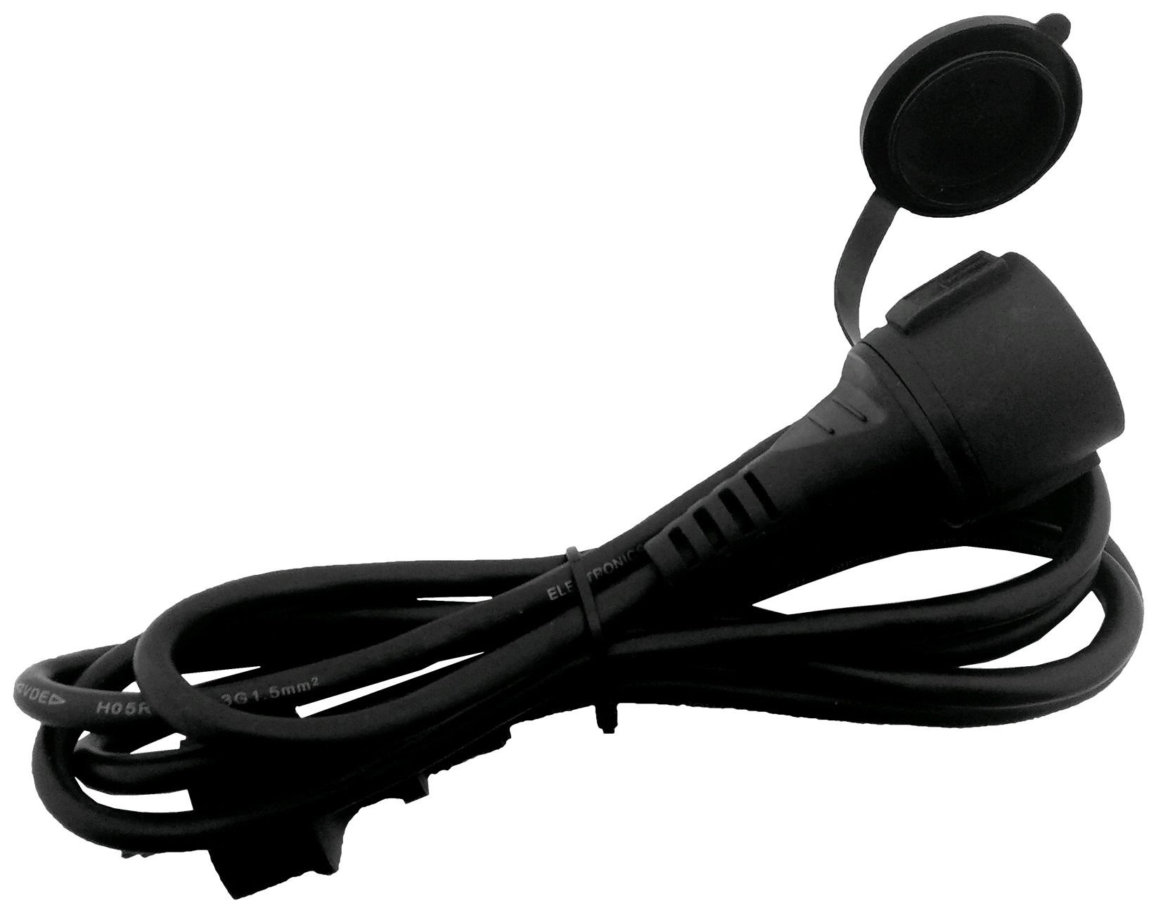 Entac Lengő Hosszabbító IP44 10 m Fekete termék fő termékképe