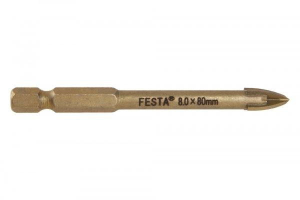 Festa Lev Festa Bit Befogású 1/4" Titán Kerámia, Üvegfúró 4 Élű termék fő termékképe