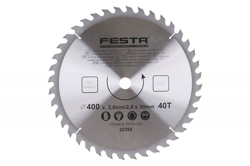 Festa Lev Festa TCT Körfűrésztárcsa, Körfűrészlap Vídiás Fához termék fő termékképe