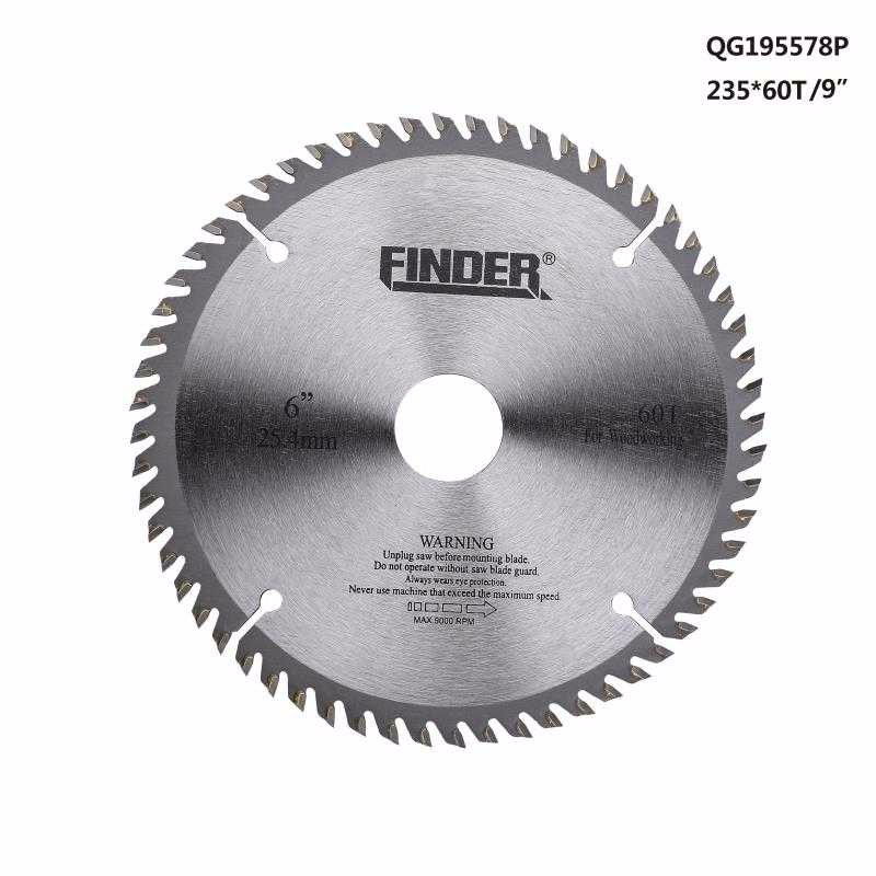 Finder Körfűrészlap Vídiás Fára 235*25,4 - 30 mm  T60  Max: 6500 RPM termék fő termékképe