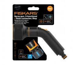 Fiskars Comfort Locsolópisztoly 3 Funkciós + CF Tömlőcsatlakozó  13-15 mm STOP termék fő termékképe