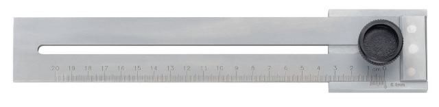 FORUM Párhuzamvonalzó Acél 200 mm Lézergravírozott Matt Skála Rögzítőcsavar termék fő termékképe