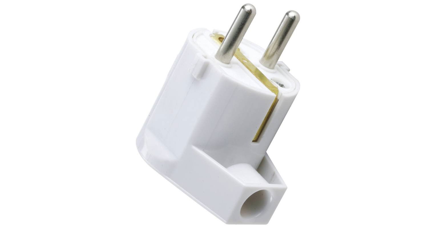 Földelt Dugóvilla Fehér alsó kivezetésű törésgátlós termék fő termékképe