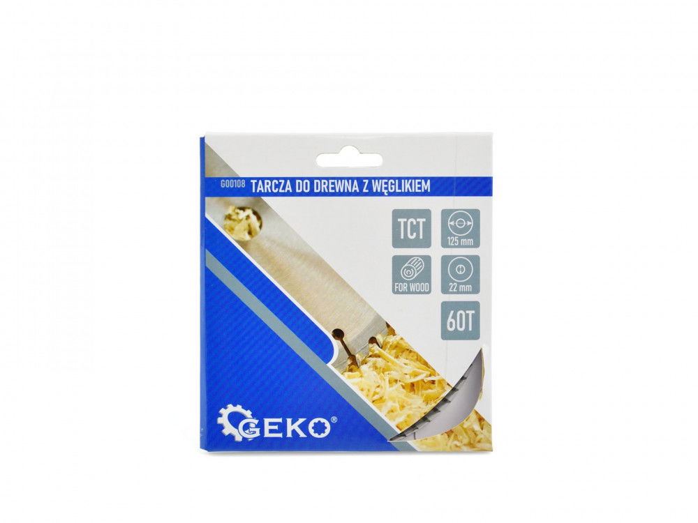GEKO Körfűrésztárcsa TCT 125*22,2 mm  60 Fog Fára termék fő termékképe