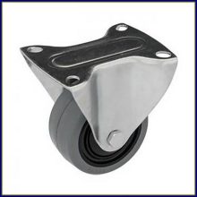 Görgő 50 mm Fix Talpas Gumis Szürke DSF 1/7 termék fő termékképe