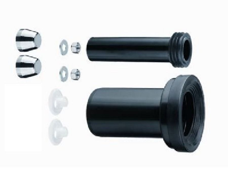 Haas Fali - WC Csatlakozó Garnitúra 90/180 mm Krómozott Kupak termék fő termékképe