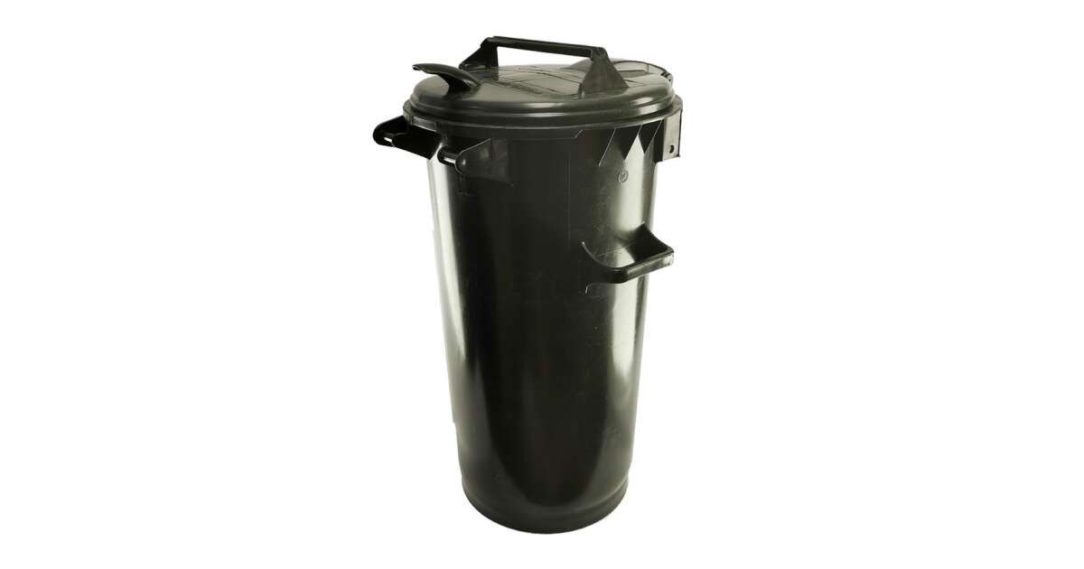 Háztartási Kuka 50 L Fekete Műanyag termék fő termékképe