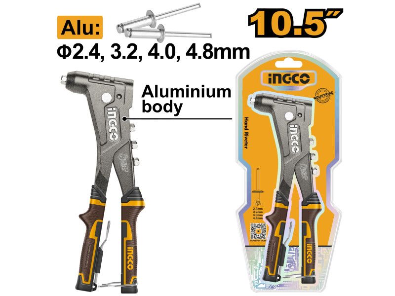 Ingco Kézi Popszegecsfogó 2,4-4,8 mm 260 mm Alu termék fő termékképe