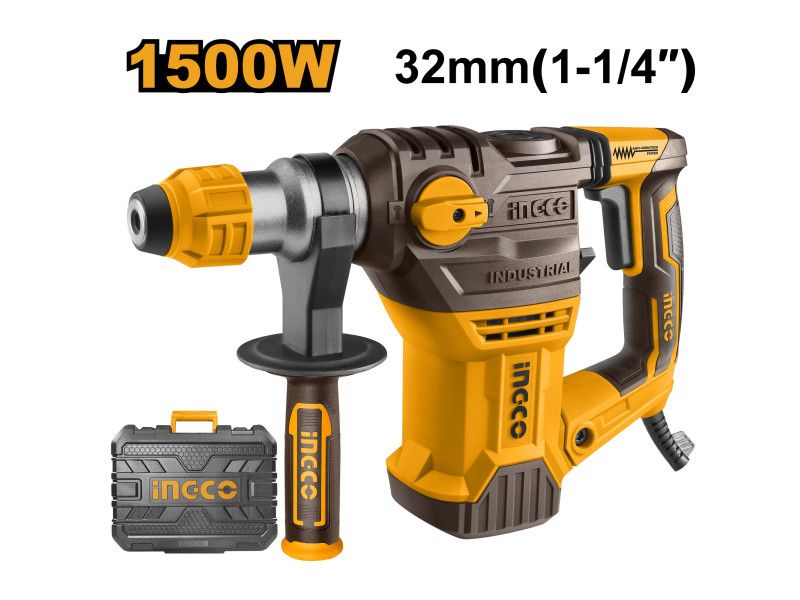 INGCO Kombikalapács 5,5 J 1500 W SDS-Plus Hálózati Műanyag Kofferben termék fő termékképe