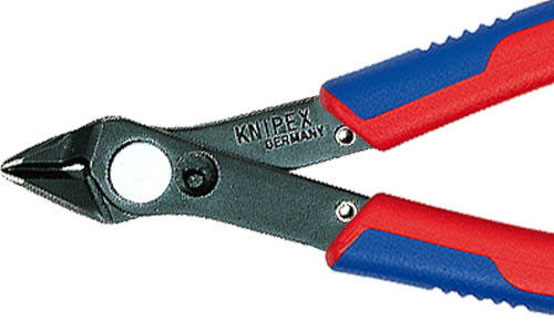 Knipex Elektronikai Oldalcsípő Fogó, Super-Knips 125mm/0,2-1,6 mm Barnított Fej termék fő termékképe