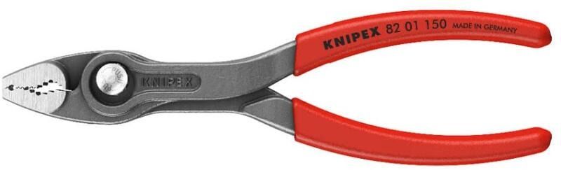 Knipex TwinGrip Állítható Fogó Vékony Fej, Nyomógombos 150 mm PVC Nyél, Elülső és Oldalsó Fogási Funkció 4-22 mm termék fő termékképe